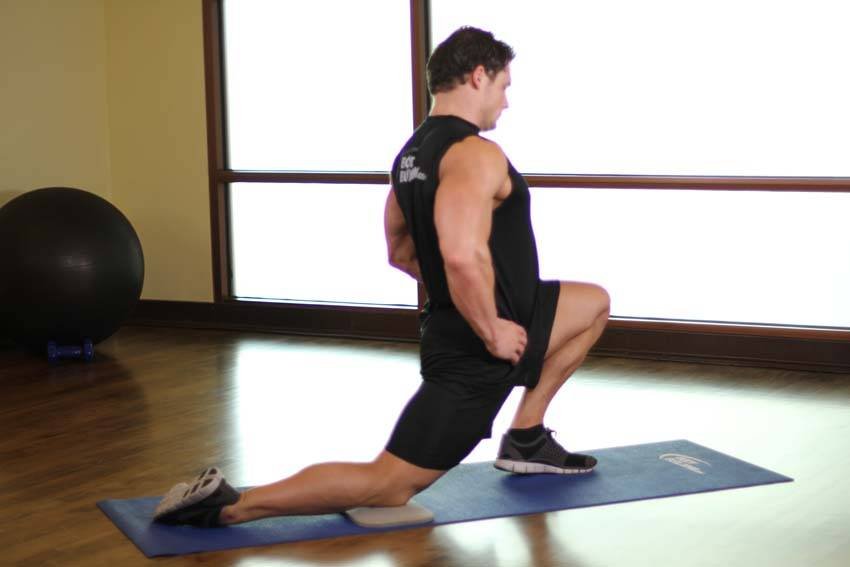 Kneeling Hip Flexor Stretch — post-session, 4 x 30 s per side - start position