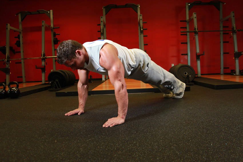 Horizontal Push: Push-Up - start position