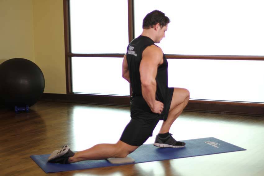 Kneeling Hip Flexor Stretch — post-session, 4 x 30 s per side - end position